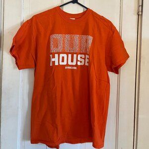 Syracuse Orange Gildan T-Shirt Men’s L Orange NCAA College Tee Cotton